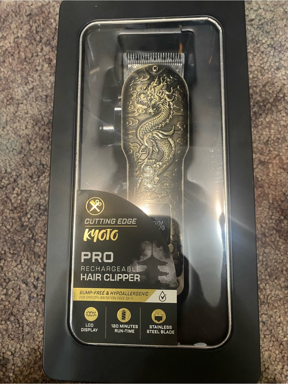 Pro Rechargeable Hair Clipper - Gold Dragon